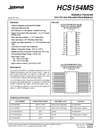 Datasheet HCS154DMSR производства Intersil