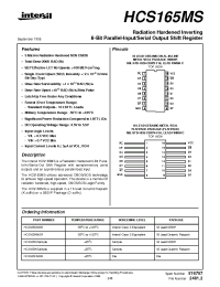 Datasheet HCS165HMSR производства Intersil