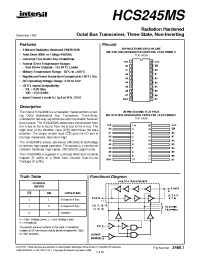 Datasheet HCS245KMSR производства Intersil