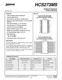 Datasheet HCS273HMSR производства Intersil