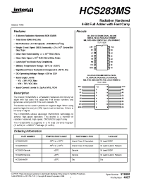 Datasheet HCS283KMSR производства Intersil