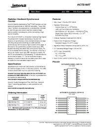 Datasheet HCTS160KTR производства Intersil