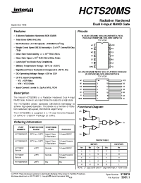 Datasheet HCTS20DMSR производства Intersil