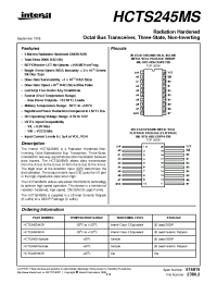 Datasheet HCTS245D производства Intersil