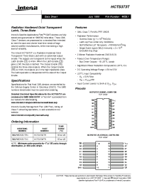 Datasheet HCTS373DTR производства Intersil