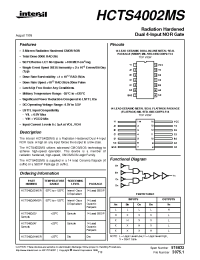 Datasheet HCTS4002MS производства Intersil