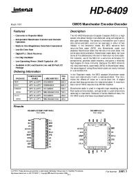 Datasheet HD4-6409-9 производства Intersil
