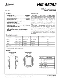Datasheet HM1-65262-9 manufacturer Intersil