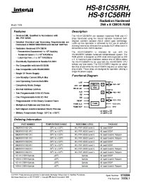 Datasheet HS-81C56RH производства Intersil