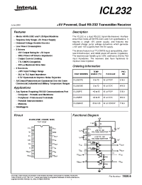 Datasheet ICL232CBET производства Intersil