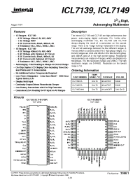 Datasheet ICL7139 производства Intersil