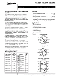 Datasheet ICL7642ECPD производства Intersil
