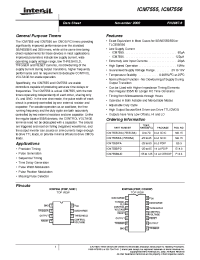Datasheet ICM7555 производства Intersil