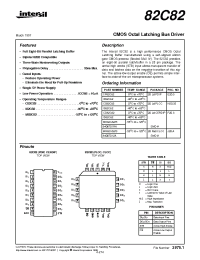 Datasheet MR82C82 manufacturer Intersil