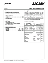 Datasheet MR82C86H-5 производства Intersil