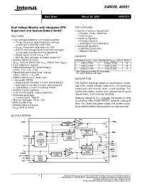 Datasheet X40020S14-A производства Intersil