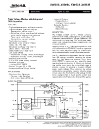 Datasheet X40030S14-C производства Intersil