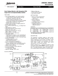 Datasheet X40420S14-B производства Intersil