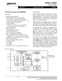 Datasheet X4043P-2.7A производства Intersil