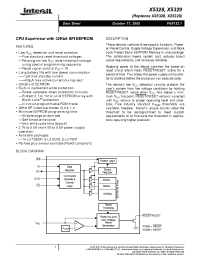 Datasheet X5328P-2.7A производства Intersil