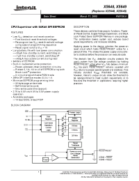 Datasheet X5649 производства Intersil