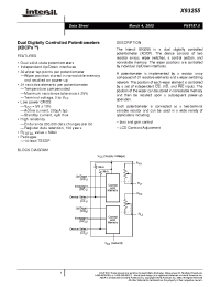 Datasheet X93255UV14I производства Intersil