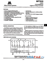 Datasheet MP7633UD manufacturer Int Power Sources