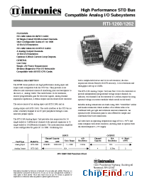 Datasheet RTI-1262 производства Intronics