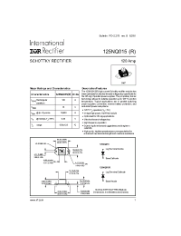 Datasheet 125Q015 manufacturer IRF