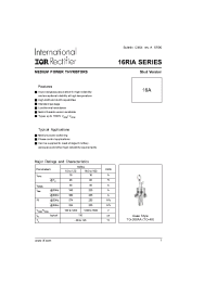 Datasheet 16RIA manufacturer IRF