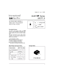 Datasheet 20ETF08 manufacturer IRF