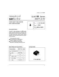 Datasheet 20ETF10STRL manufacturer IRF