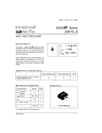 Datasheet 25ETS08S manufacturer IRF