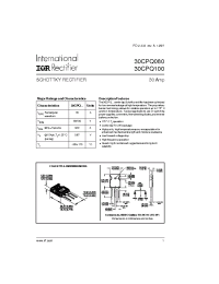 Datasheet 30CPQ080 manufacturer IRF