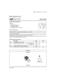 Datasheet 30CTH03 manufacturer IRF