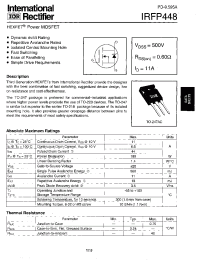 Datasheet 448IRF manufacturer IRF