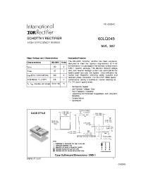 Datasheet 60LQ045 manufacturer IRF
