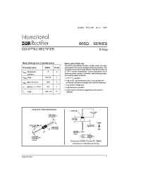 Datasheet 80SQ040TR manufacturer IRF