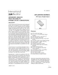 Datasheet AFL12005DX-CH manufacturer IRF