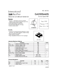 Datasheet GA200SA60S manufacturer IRF