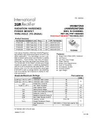 Datasheet IRHM8250 manufacturer IRF