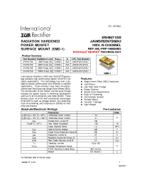 Datasheet IRHN7150 manufacturer IRF