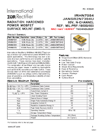 Datasheet JANSR2N7394U производства IRF