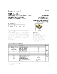 Datasheet JANTX2N6794U manufacturer IRF