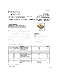 Datasheet JANTXV2N6847U manufacturer IRF