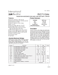 Datasheet RIC7113A4 производства IRF