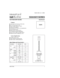 Datasheet SD203N04S10PSV manufacturer IRF