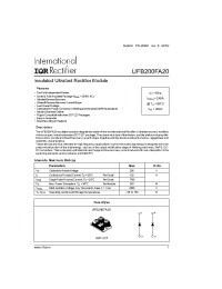 Datasheet UFB200FA20 manufacturer IRF