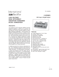 Datasheet Z2801R5S manufacturer IRF