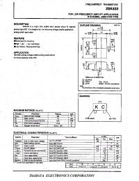 Datasheet 2SK433 производства Isahaya